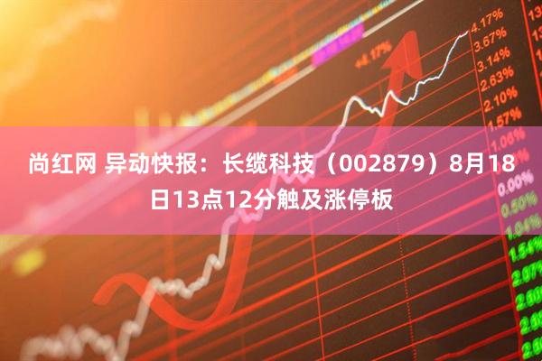 尚红网 异动快报：长缆科技（002879）8月18日13点12分触及涨停板
